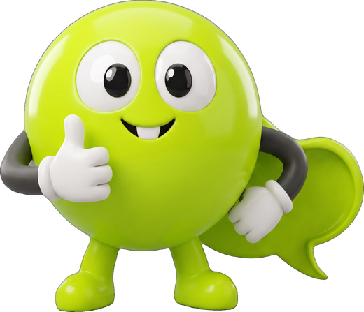 ChatHop mascot giving a thumbs up