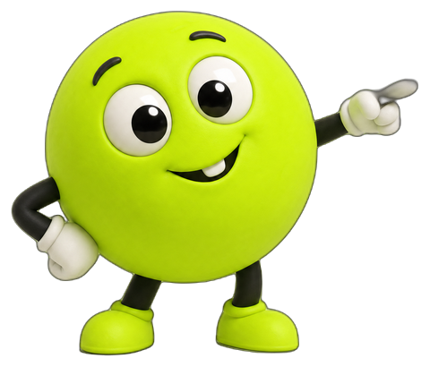 Mascot pointing at the chat